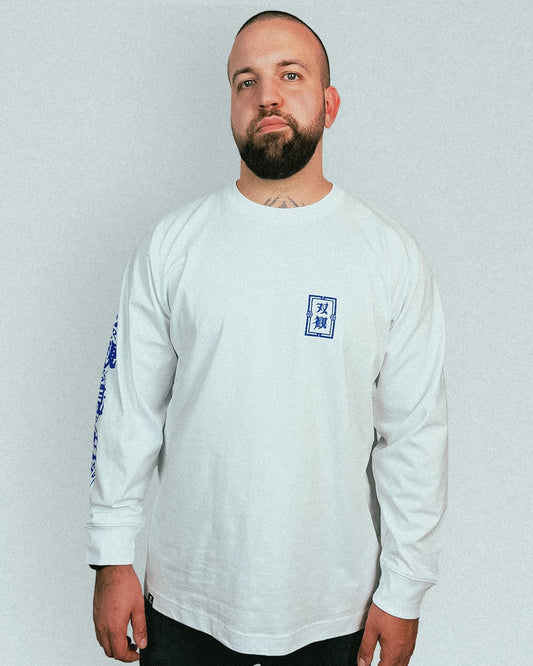 Sōkan Oni T-Shirt, white-blue