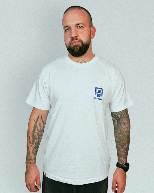 Sōkan Samurai T-Shirt, white-blue