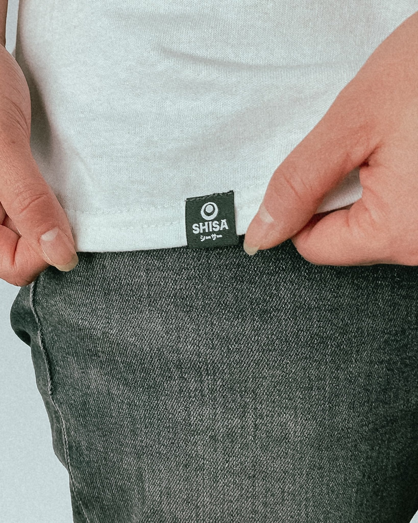 white t-shirt with black and red  japanese martial arts design unisex