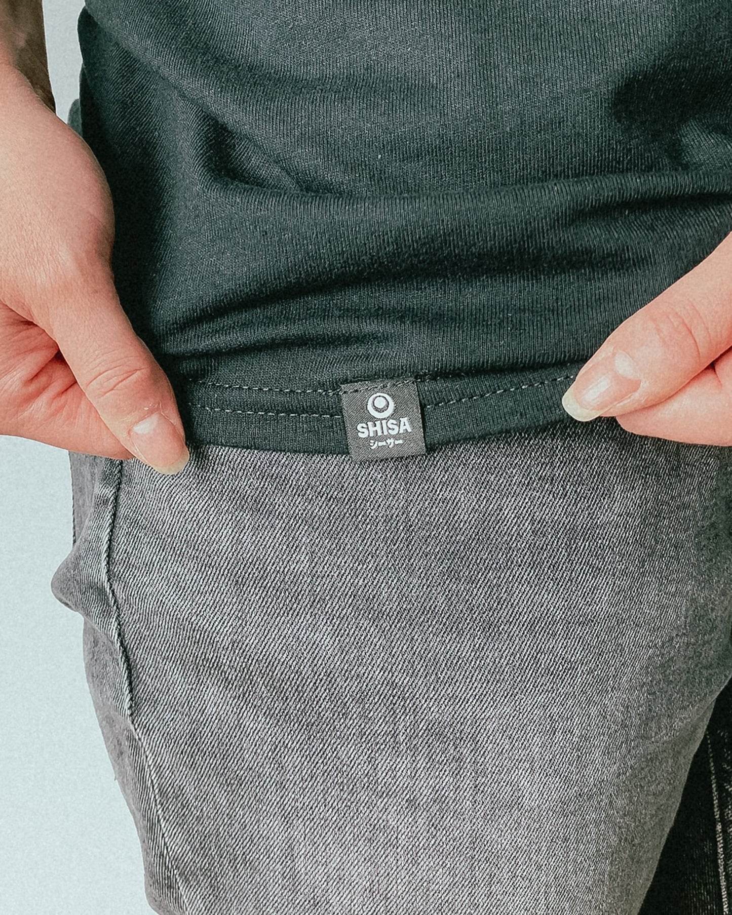 black t-shirt with white and red  japanese martial arts design unisex