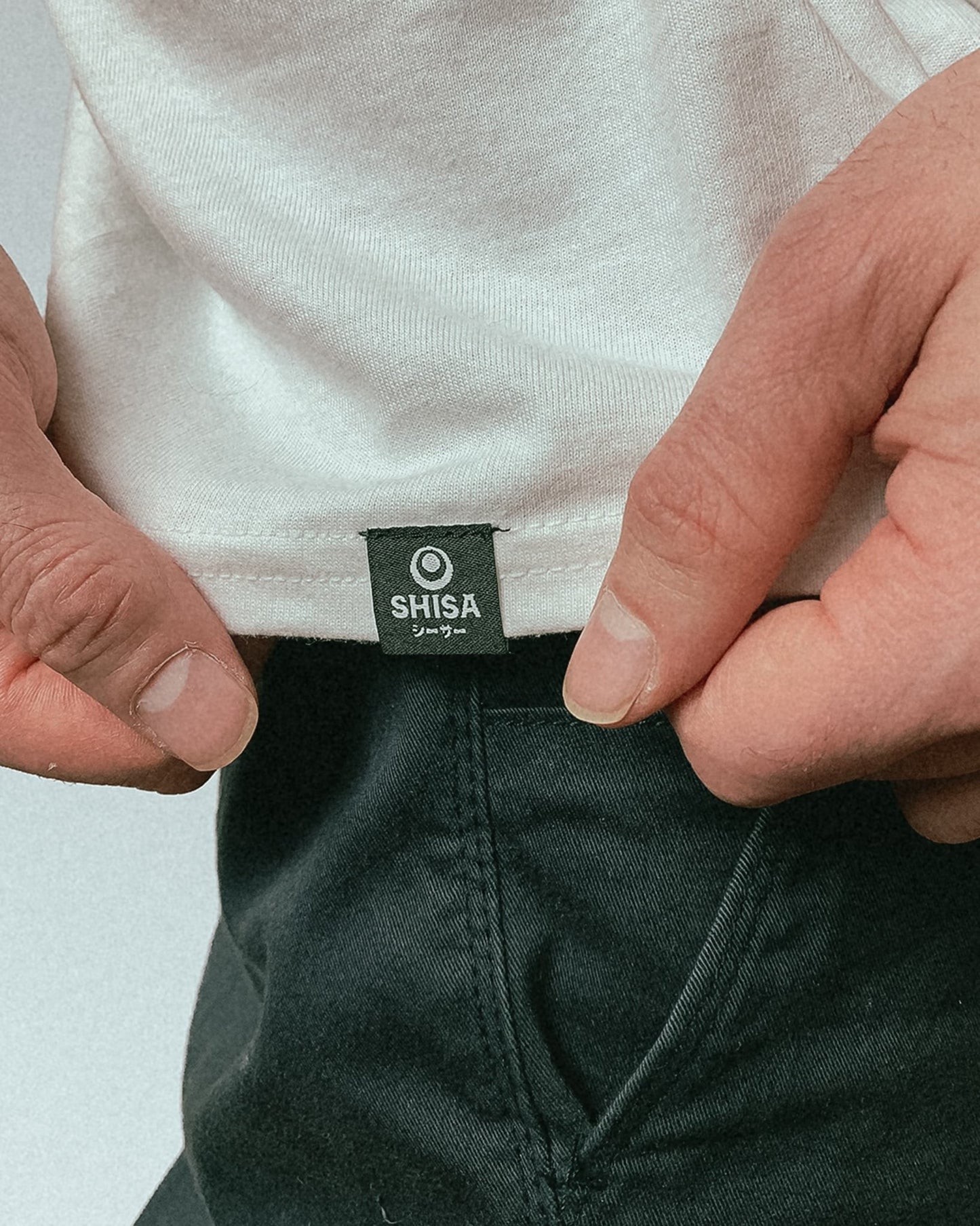 white t-shirt with black and red  japanese martial arts design unisex