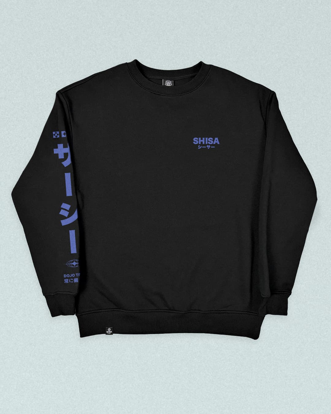 Kō Crewneck, black-red-blue