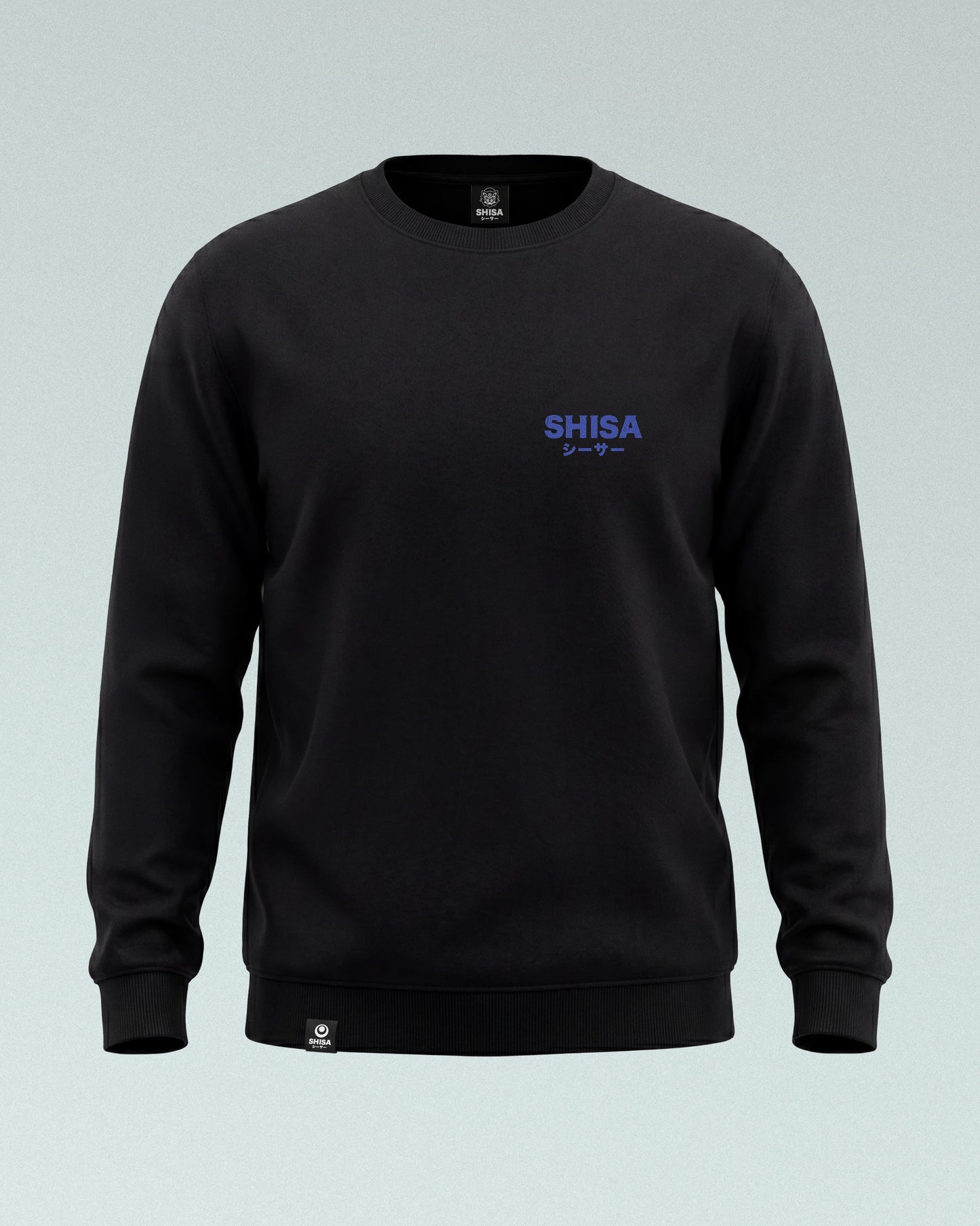 Kō Crewneck, black-red-blue