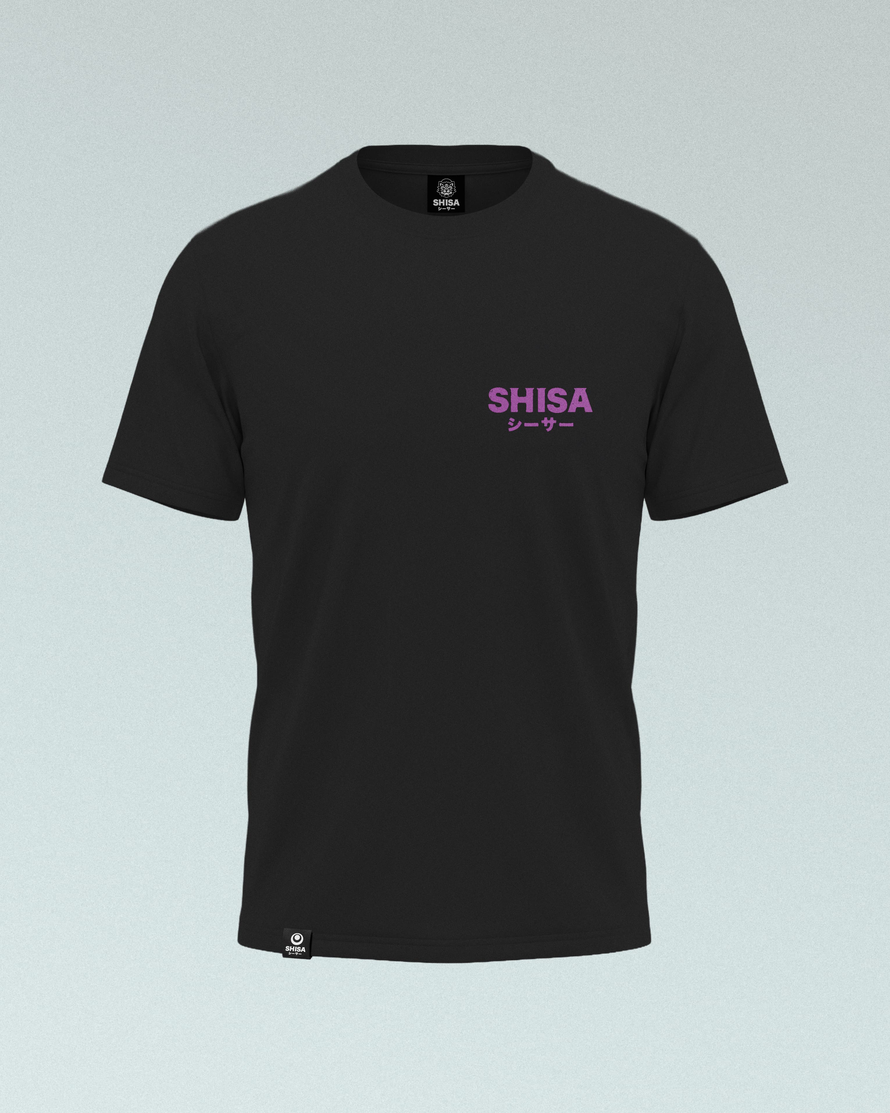 Kō Oversize T-Shirt Black Purple | Martial Arts Streetwear | SHISA