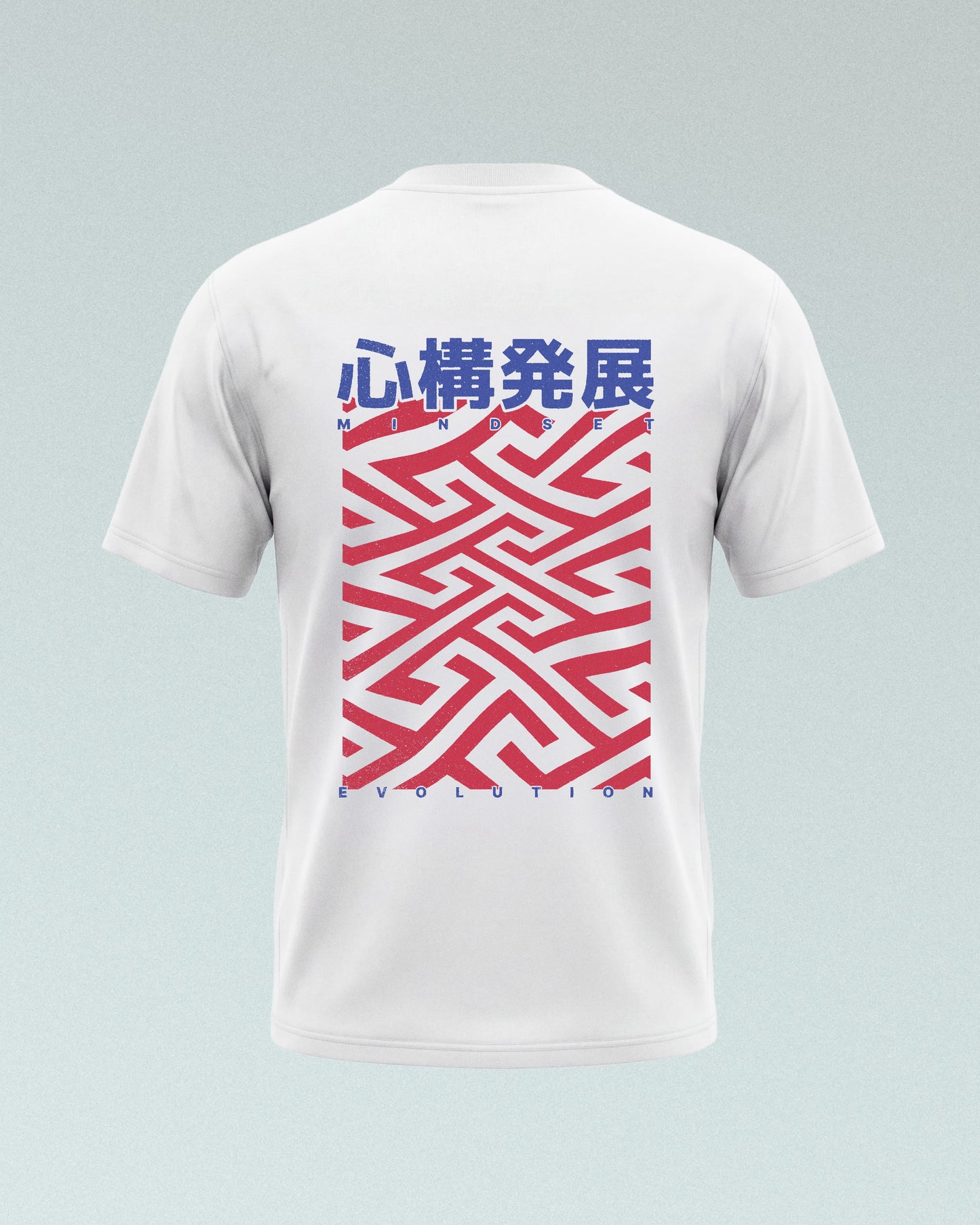 Kō Oversize T-Shirt, white-red-blue