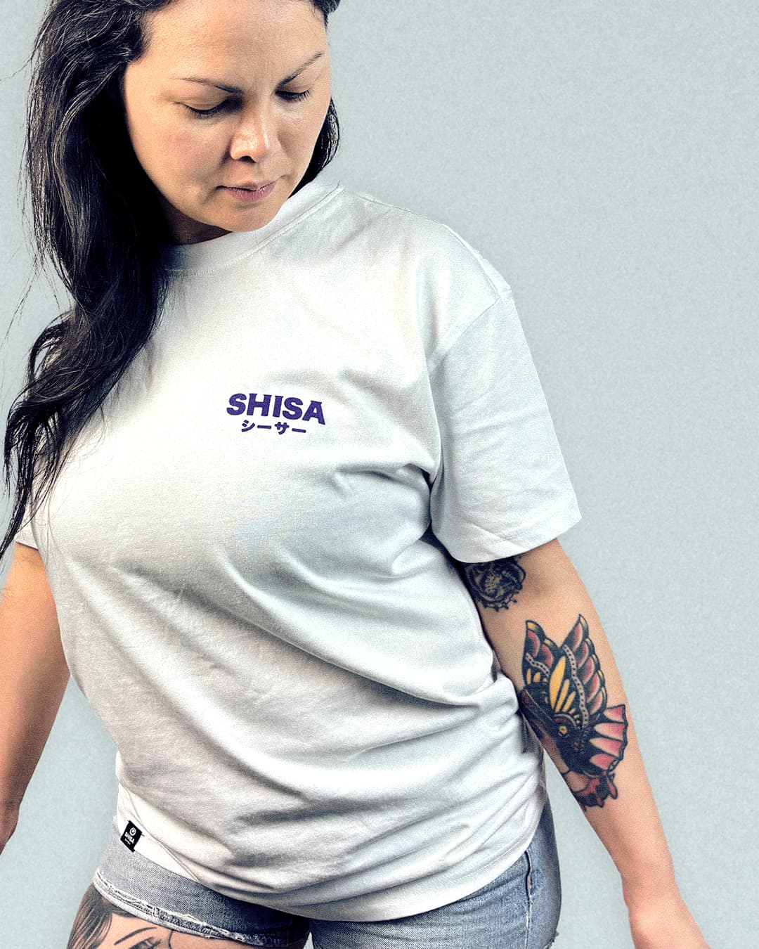 Kō Oversize T-Shirt, white-purple