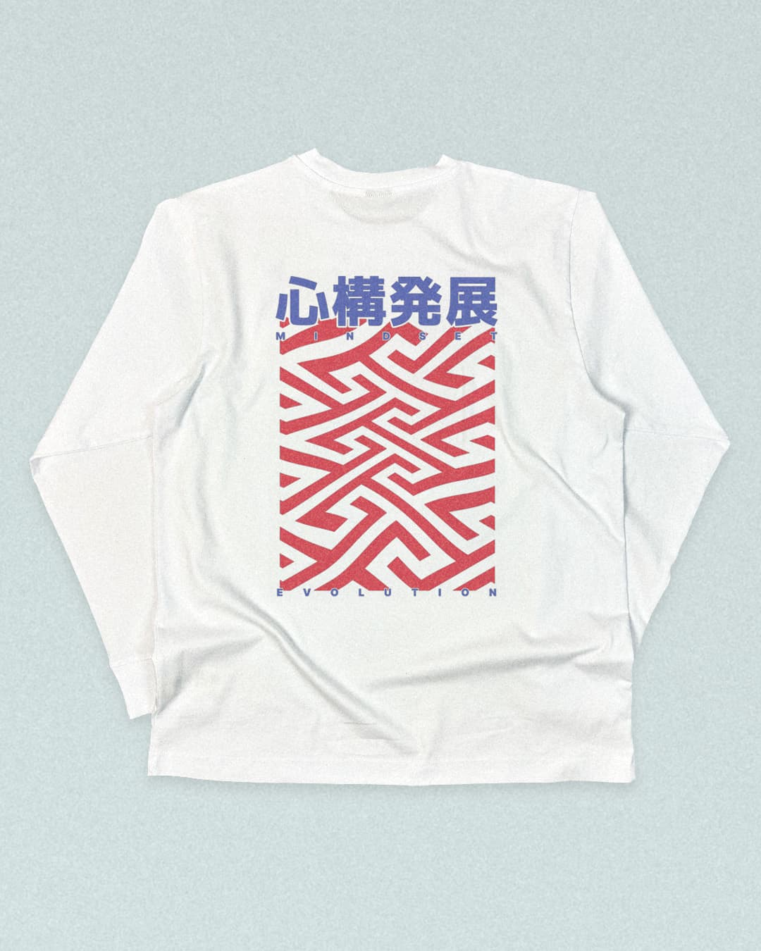 Kō Longsleeve, white-red-blue