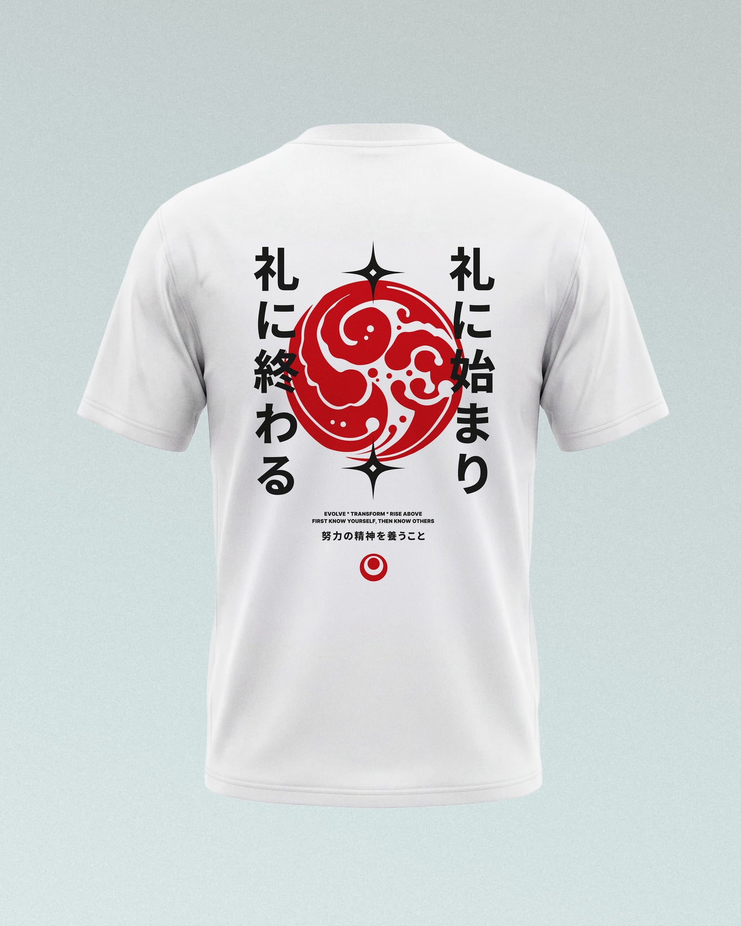 Rei T-Shirt, white-red