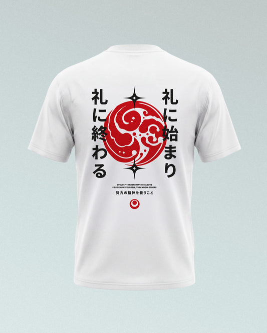 Rei T-Shirt, white-red