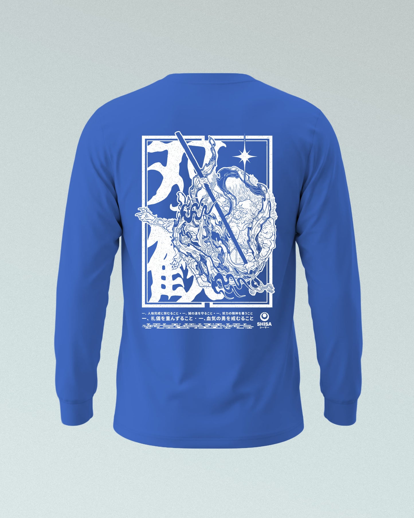 Sōkan Longsleeve, blue-white