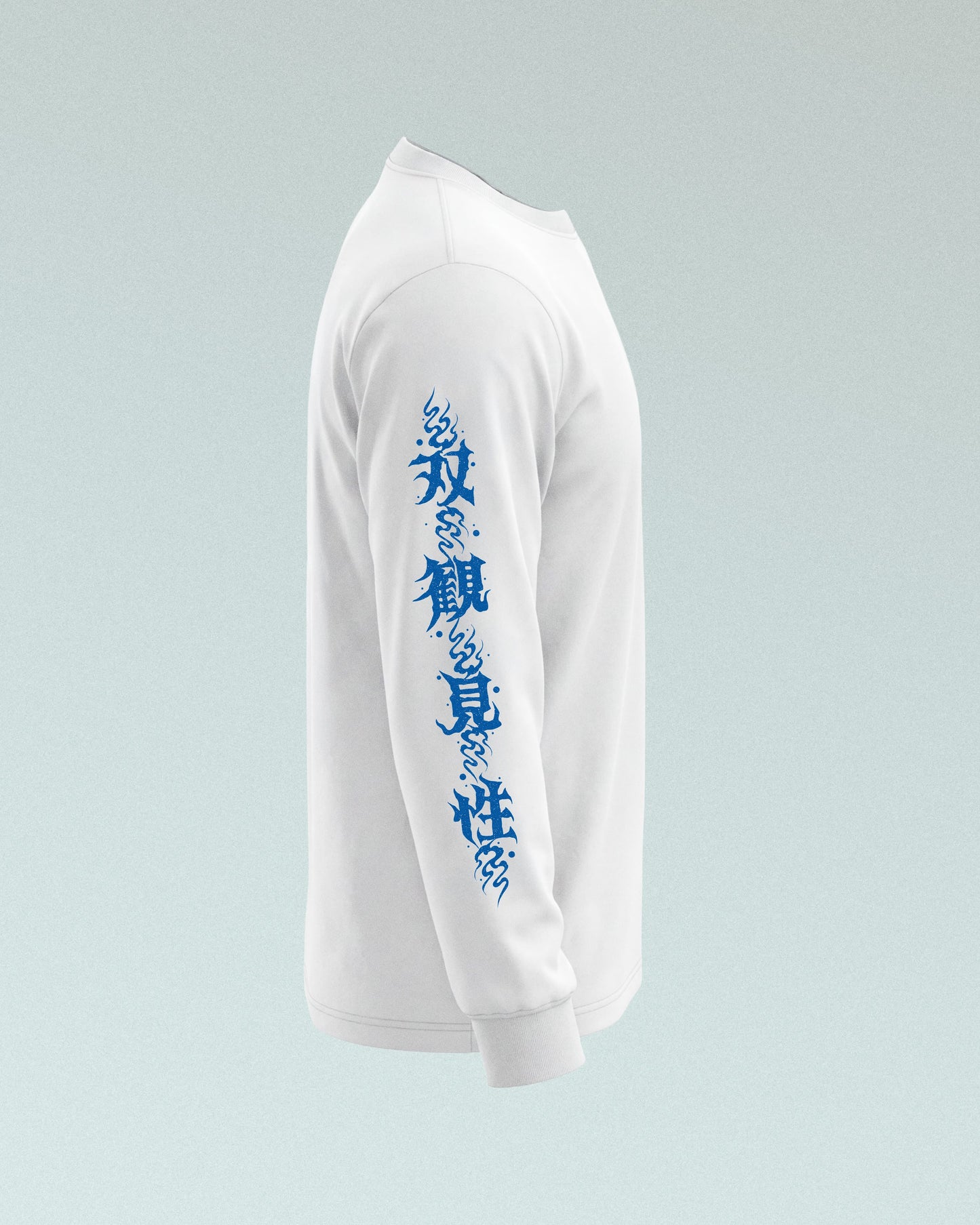 Sōkan Longsleeve, white-blue