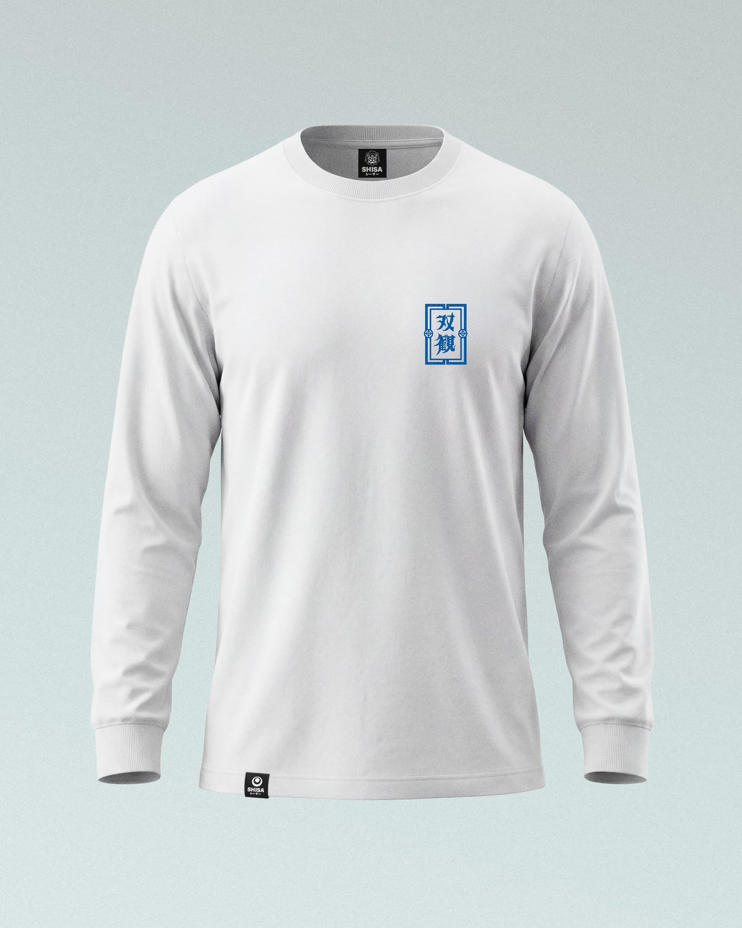 Sōkan Longsleeve, white-blue