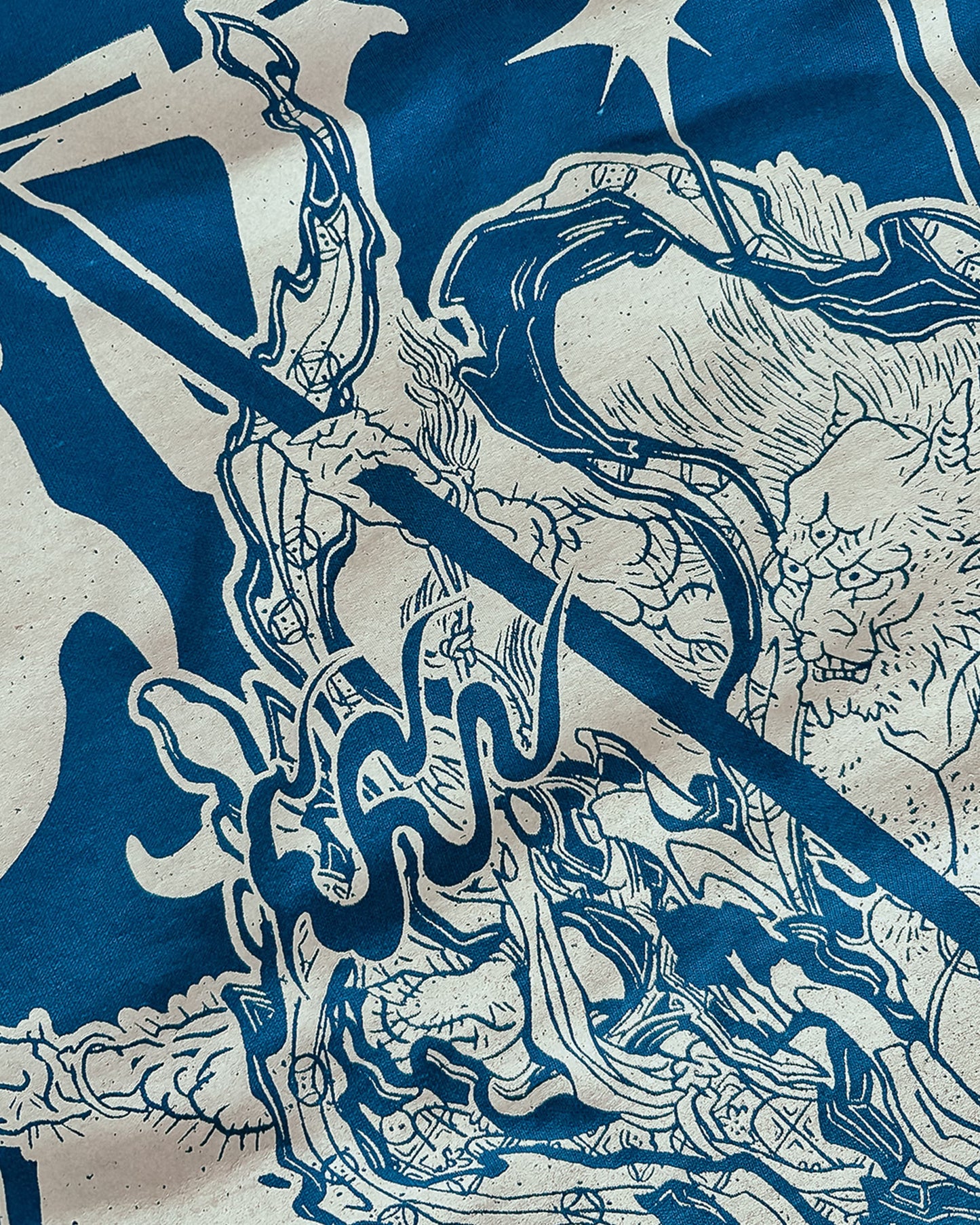 Sōkan Longsleeve, blue-white