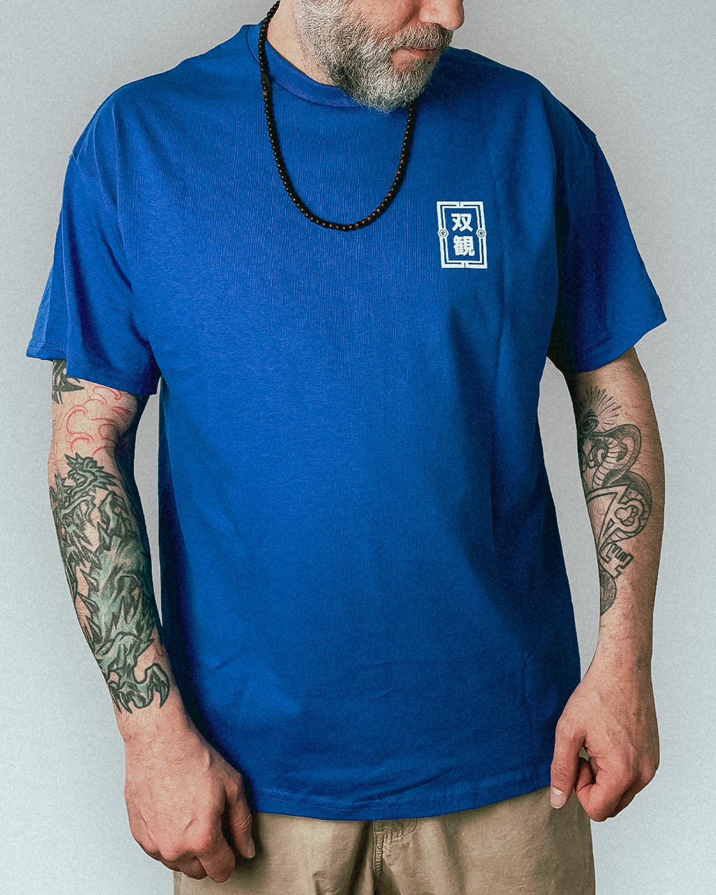 Sōkan T-Shirt, blue-white